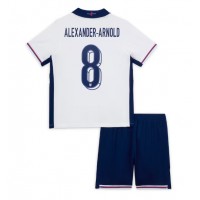 Camisa de Futebol Inglaterra Alexander-Arnold #8 Equipamento Principal Infantil Europeu 2024 Manga Curta (+ Calças curtas)